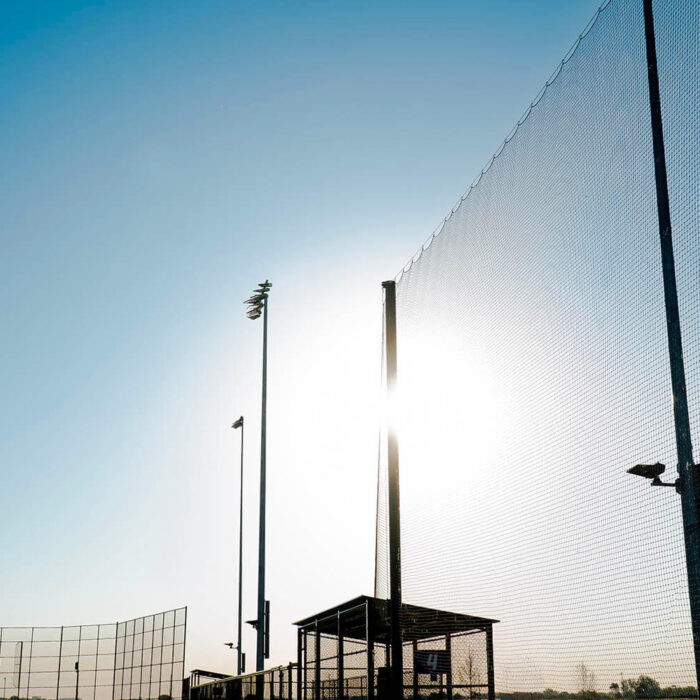 Bradley 315 Sports Park outdoor field fencing and infrastructure - powered by commercial electrical contractor, Excel Electric