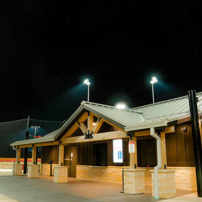 Bradley 315 Sports Park Building Outside Lighting