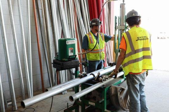 Design-Build Electrical Services team on site