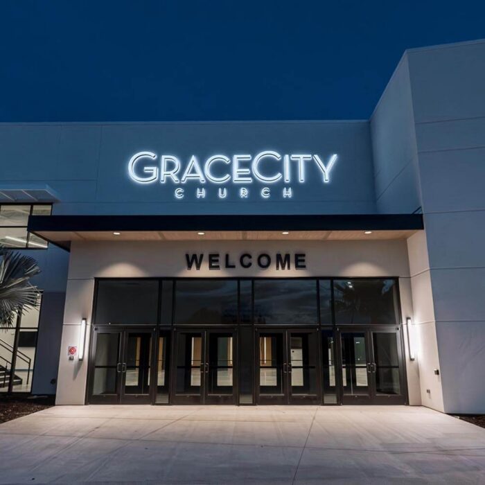 Grace-City-Church-Electrical-Design-Build-Excel-Electric-6 Grace City Church Electrical Design Build Exterior Signage